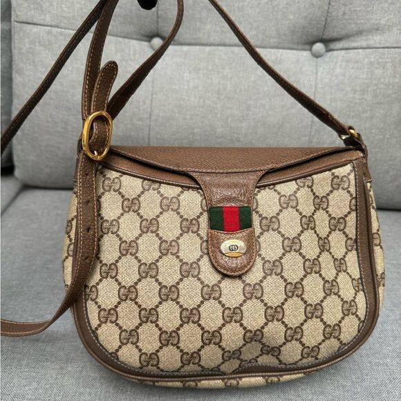✨GUCCI Sherry Line Beige Shoulder Bag Gold Hardware Leather | Authentic 1002056✨ - Picture 8 of 16